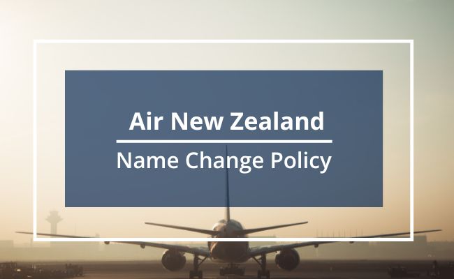 Air New Zealand Name Correction Guidelines